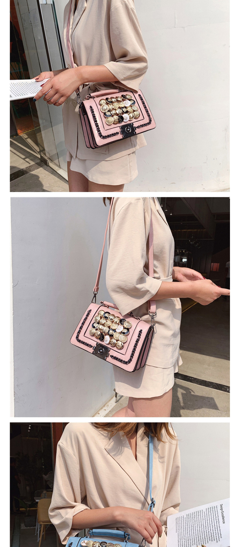 Fashion Pink Diamond Shoulder Bag Shoulder Bag,Handbags