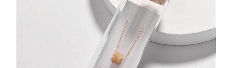 Fashion White Natural Crystal Calculus Copper Chain Necklace,Necklaces