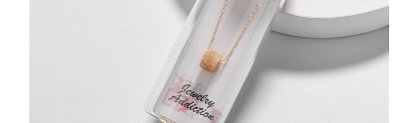 Fashion White Natural Crystal Calculus Copper Chain Necklace,Necklaces