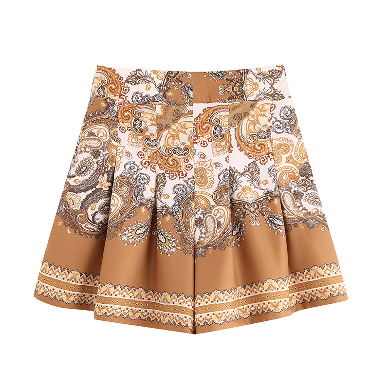 Fashion Khaki Blended Shorts,Shorts