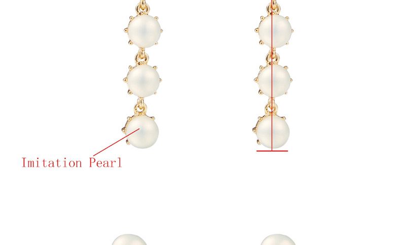Fashion Flowers Imitation Pearl Flower Earrings,Drop Earrings