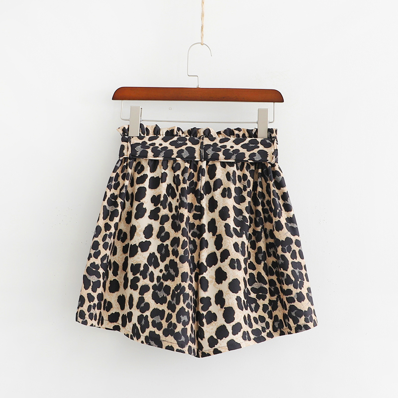 Fashion Leopard Animal Print Print Shorts,Shorts