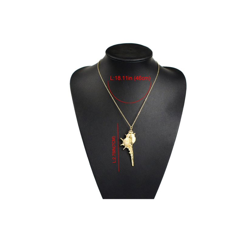 Fashion Gold Alloy Conch Necklace,Pendants