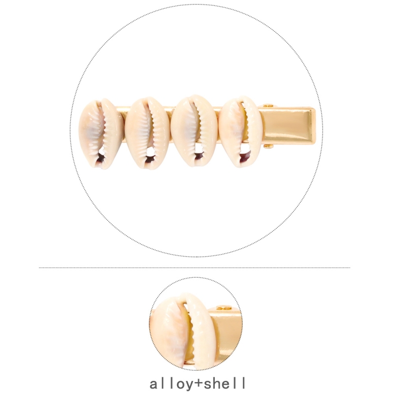 Fashion Gold Alloy Shell Hair Clip,Hairpins