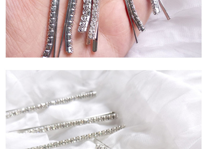 Fashion 1 Silver Crystal Diamond Hair Clip Set,Hairpins