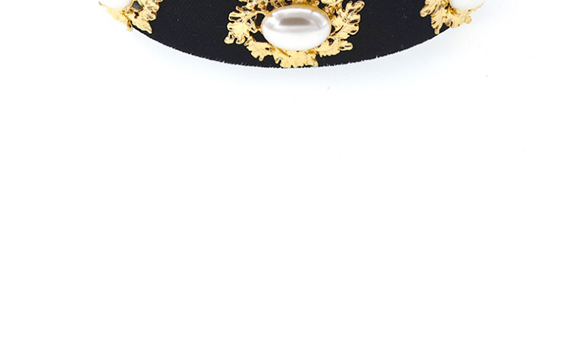 Fashion Black Diamond Round Pearl Headband,Head Band
