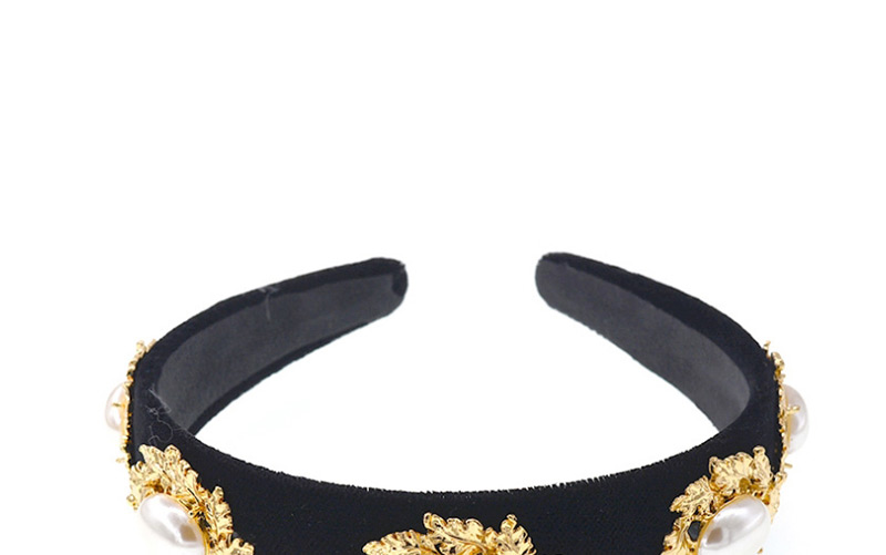 Fashion Black Diamond Round Pearl Headband,Head Band
