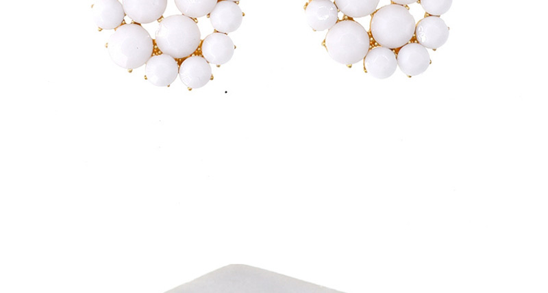Fashion Flower Pink Pineapple Tassel Beads Earrings,Drop Earrings