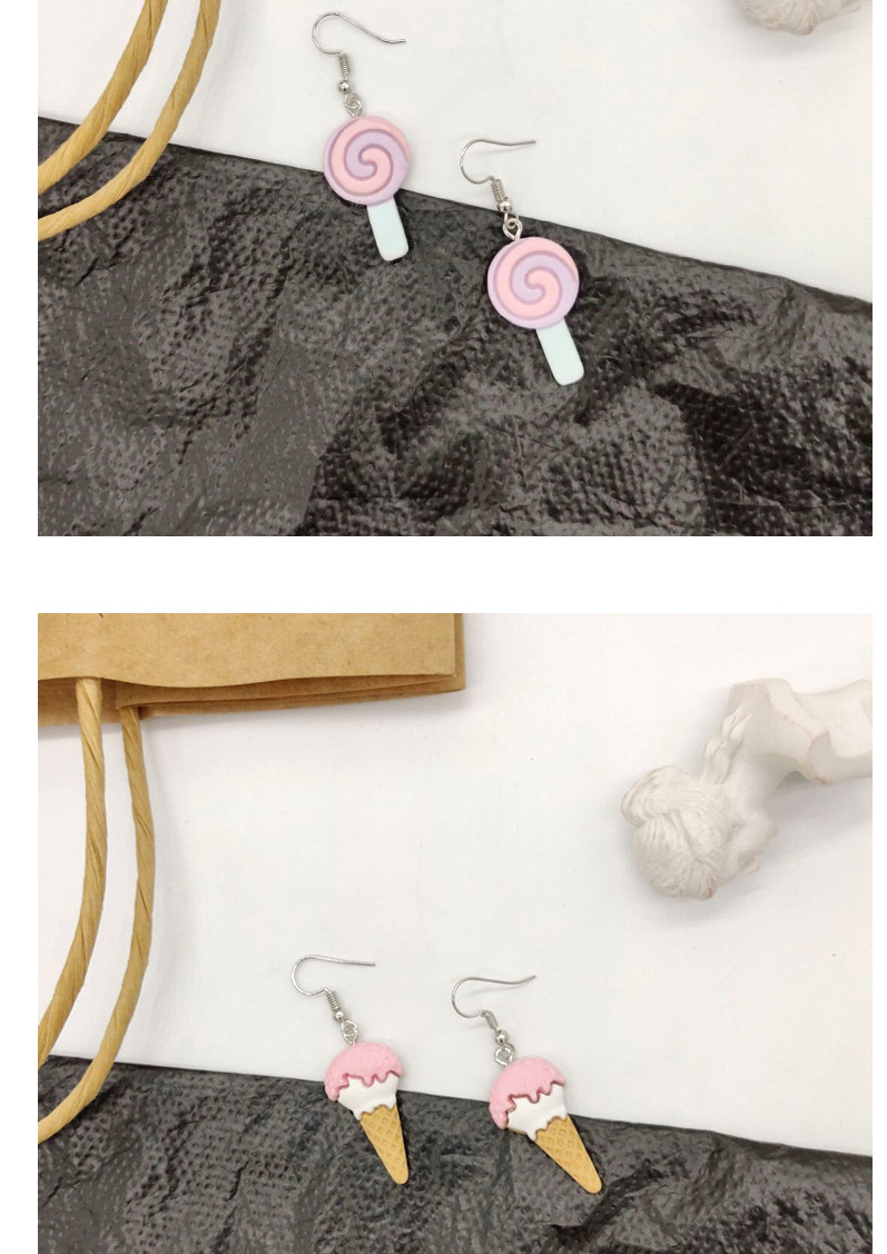 Fashion Sweet Tube Pink Fruit Ice Cream Earrings,Drop Earrings