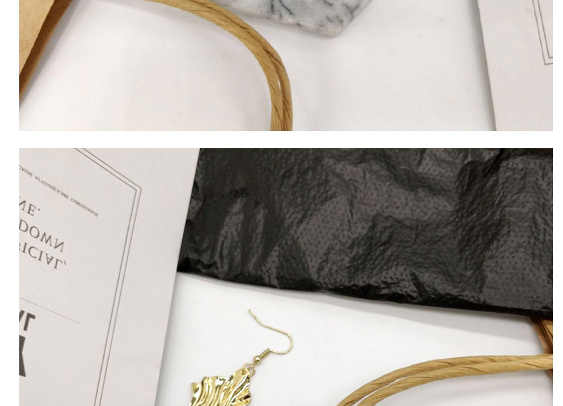Fashion Gold Metal Irregular Sequin Earrings,Drop Earrings