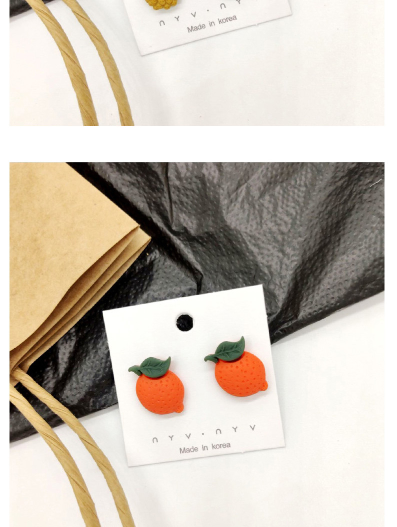 Fashion Tomato Red  Silver Needle Fruit And Vegetable Earrings,Stud Earrings