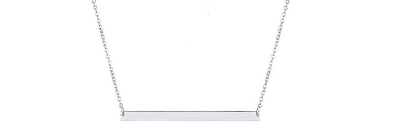 Fashion Rose Gold Stainless Steel Word Pendant Necklace,Necklaces