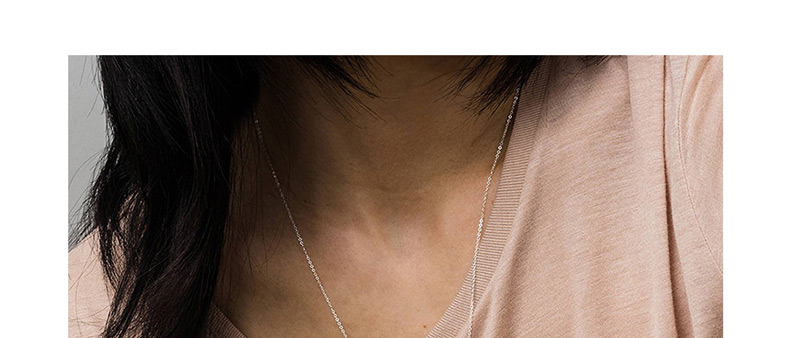 Fashion Steel Color Round Stainless Steel Necklace,Necklaces