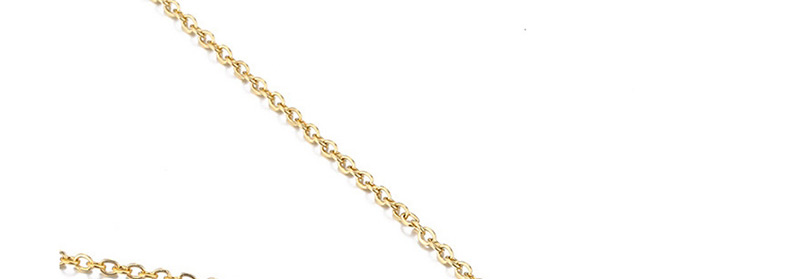Fashion Gold Stainless Steel Round Necklace,Necklaces