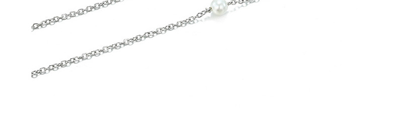 Fashion Steel Color Pearl Stainless Steel Gold-plated Necklace,Necklaces