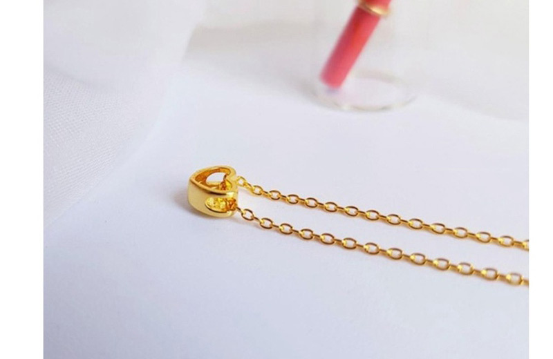 Fashion Rose Gold Color Titanium Steel Heart Necklace,Necklaces