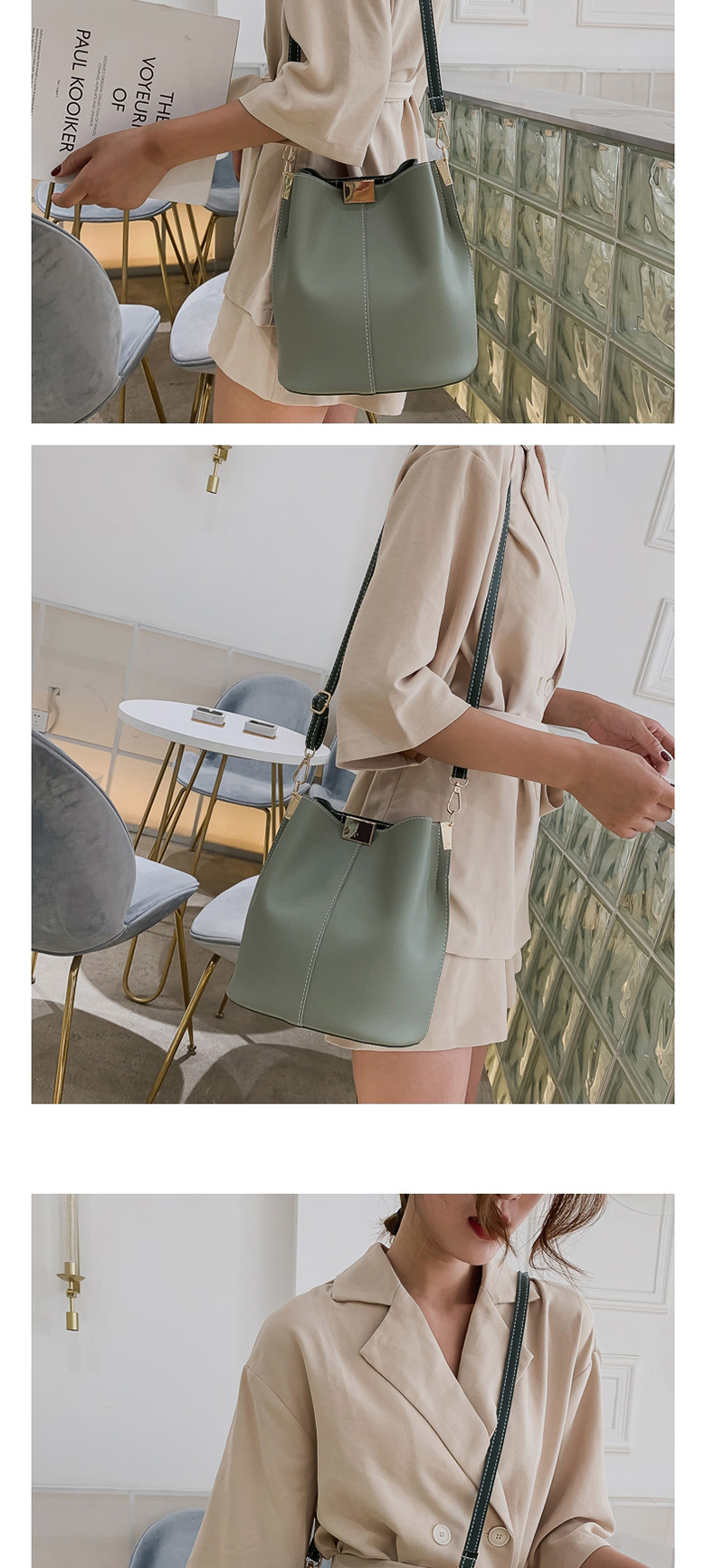  Green Shoulder Diagonal Handbag,Handbags