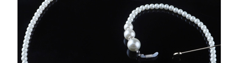  White Pearl Glasses Hanging Chain Necklace,Sunglasses Chain