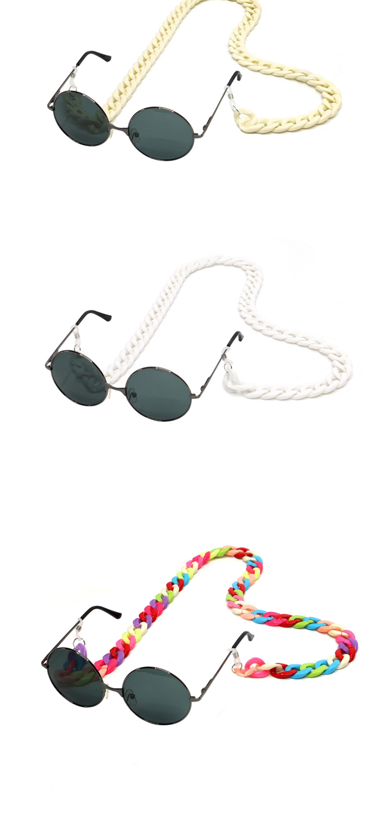  Creamy-white Acrylic Glasses Chain,Sunglasses Chain