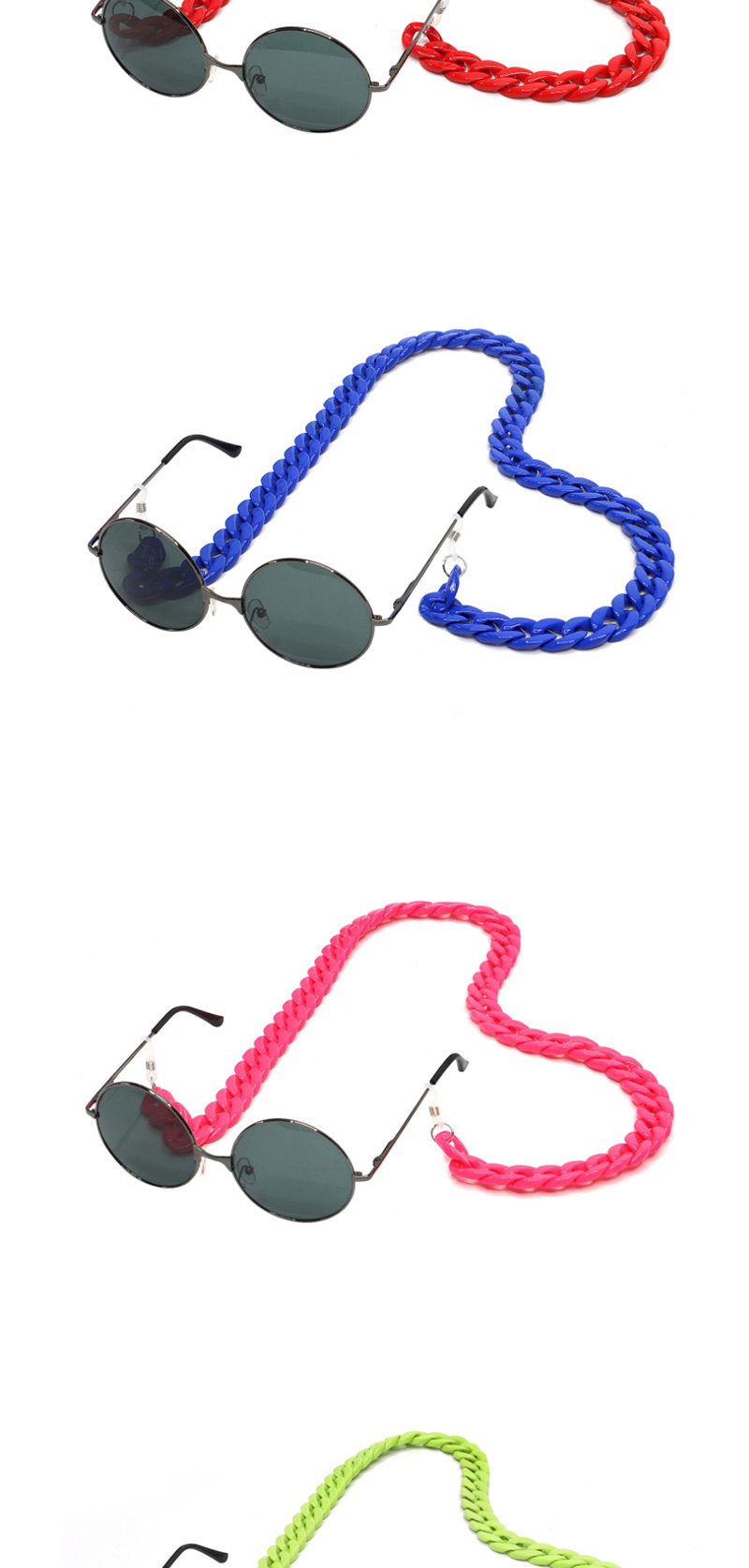  Red Acrylic Glasses Chain,Sunglasses Chain