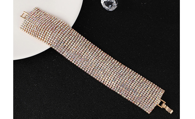 Fashion Silver 11 Rows Of Full Diamond Bracelets,Fashion Bracelets