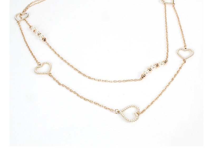 Fashion Gold Diamond Necklace,Multi Strand Necklaces
