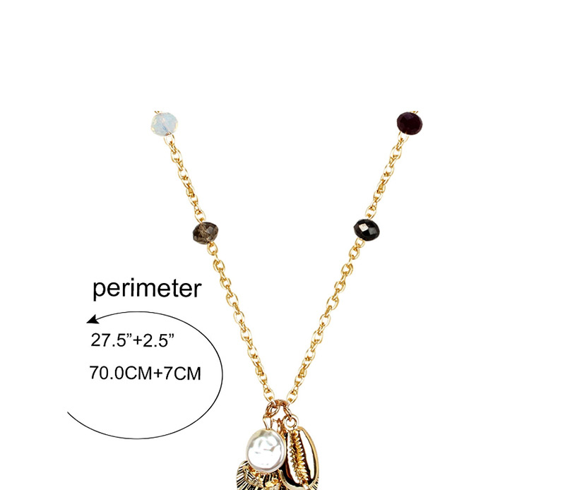 Fashion Color Crystal Shell Necklace,Pendants