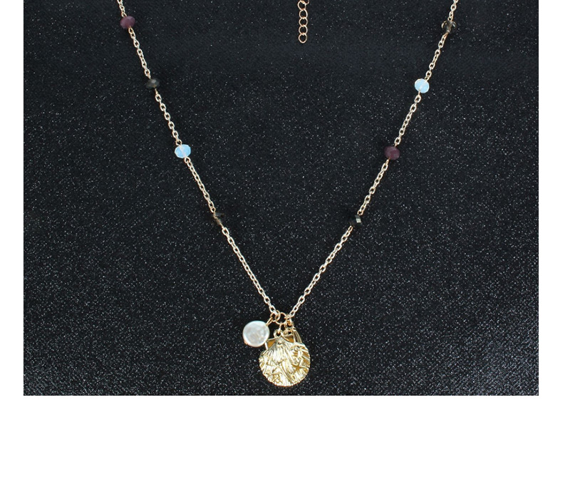 Fashion Color Crystal Shell Necklace,Pendants