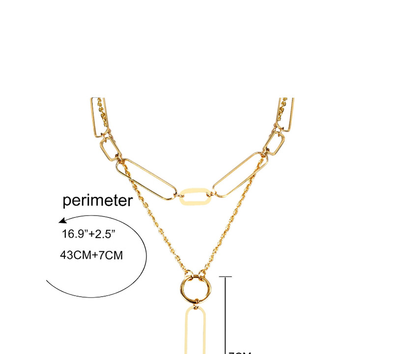 Fashion Gold Alloy Irregular Flower Necklace,Multi Strand Necklaces