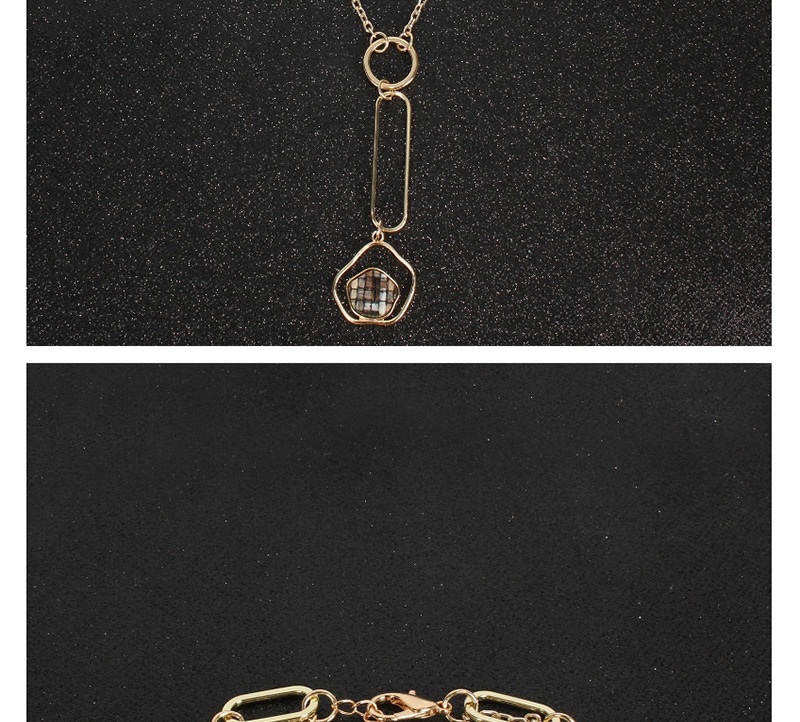 Fashion Gold Alloy Irregular Flower Necklace,Multi Strand Necklaces