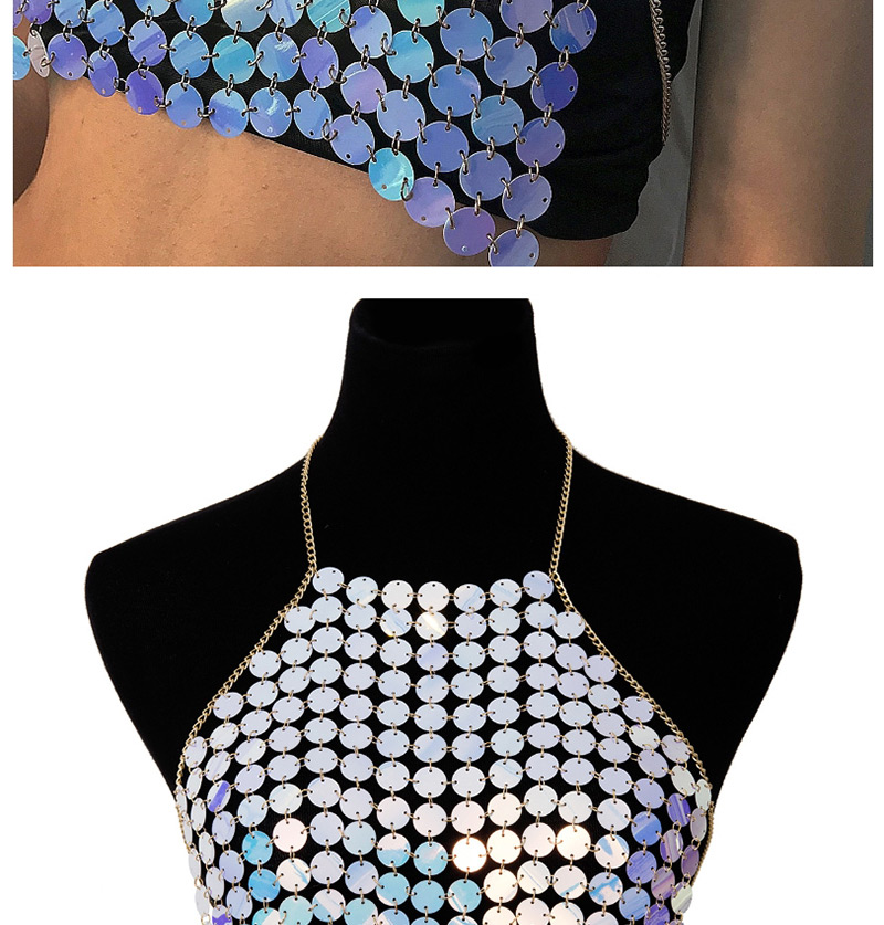 Fashion Color Sequined Sling Body Chain,Body Piercing Jewelry