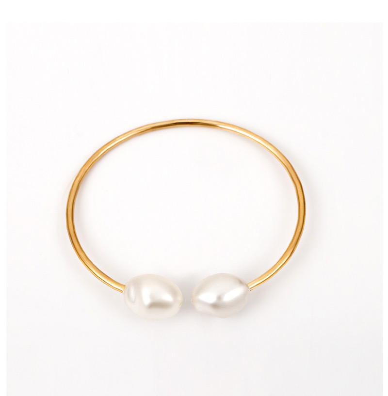 Fashion Gold Shaped Pearl Open Bracelet,Fashion Bangles