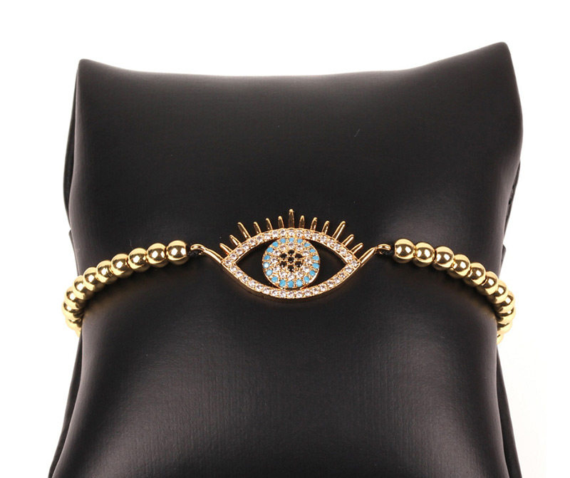 Fashion Silver Copper Beads Diamond Long Eyelash Eye Bracelet,Bracelets