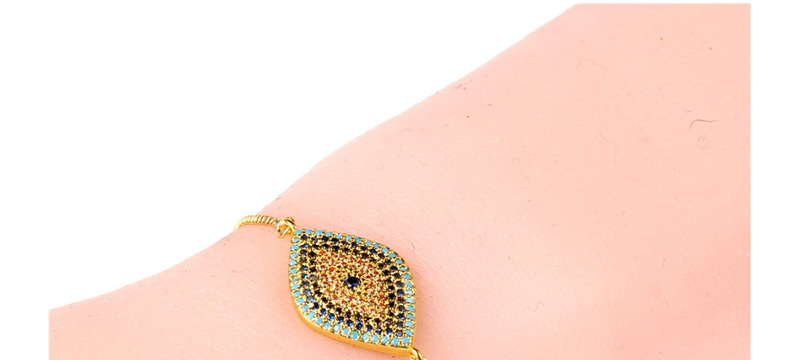Fashion Gold Full-drilled Eye Pull-out Zircon Bracelet,Bracelets