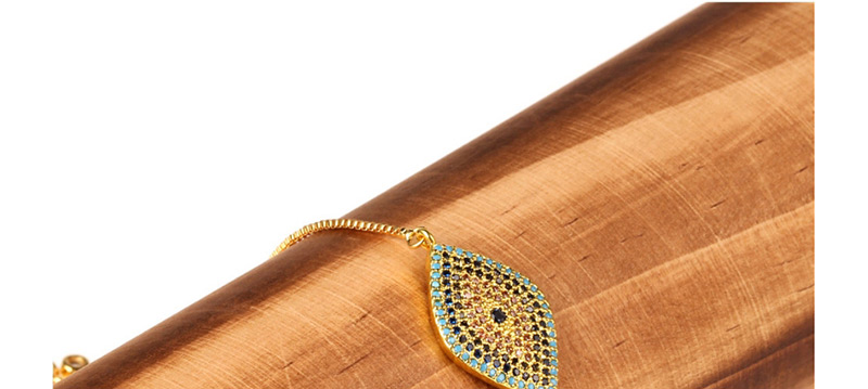 Fashion Gold Full-drilled Eye Pull-out Zircon Bracelet,Bracelets