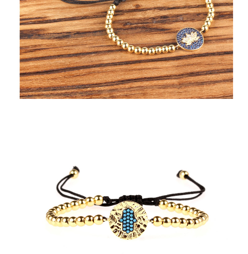 Fashion Love Gold Gold-plated Steel Ball Full Diamond Bracelet,Bracelets