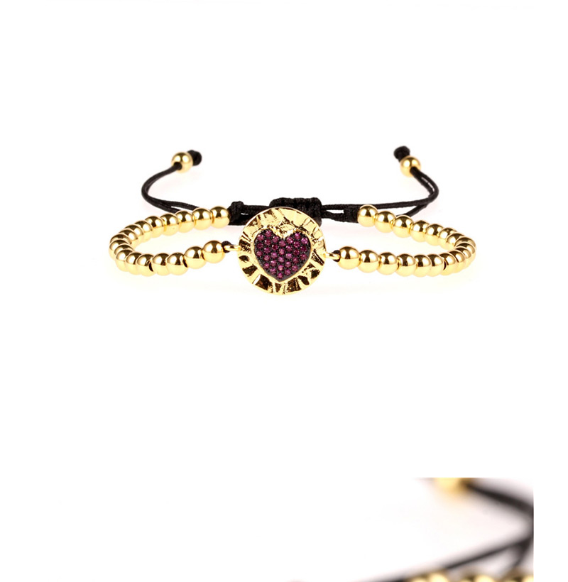 Fashion Palm Gold Gold-plated Steel Ball Full Diamond Bracelet,Bracelets