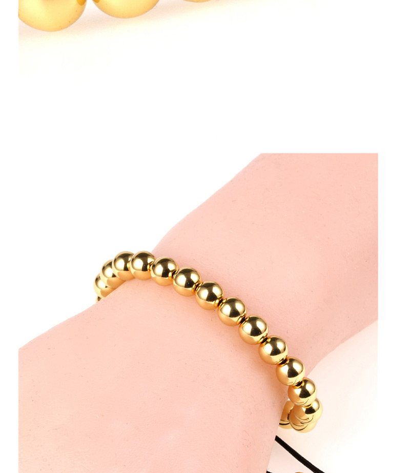 Fashion Gold 8mm Solid Color Retaining Steel Bracelet,Necklaces