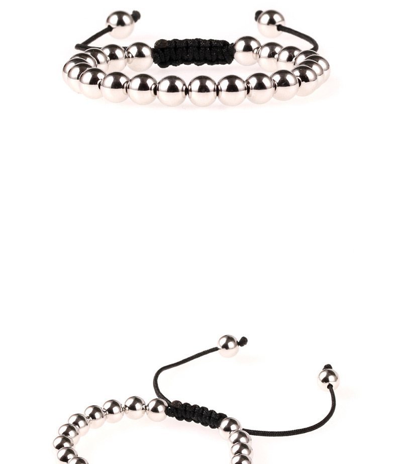 Fashion Silver 8mm Solid Color Retaining Steel Bracelet,Necklaces