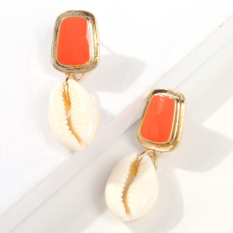 Fashion Golden Small Conch Alloy Shell Conch Earrings,Drop Earrings