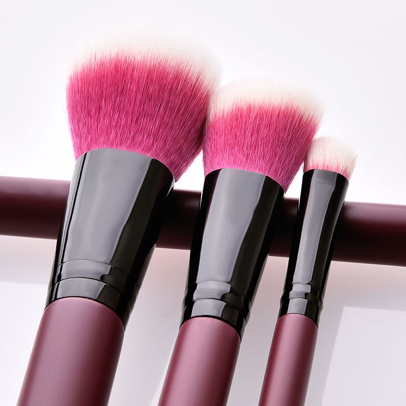 Fashion Fuchsia 11 Stick Makeup Brush,Beauty tools