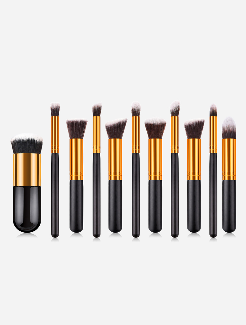 Fashion Black 10 Packs Of Five Big Five Small Makeup Brushes,Beauty tools