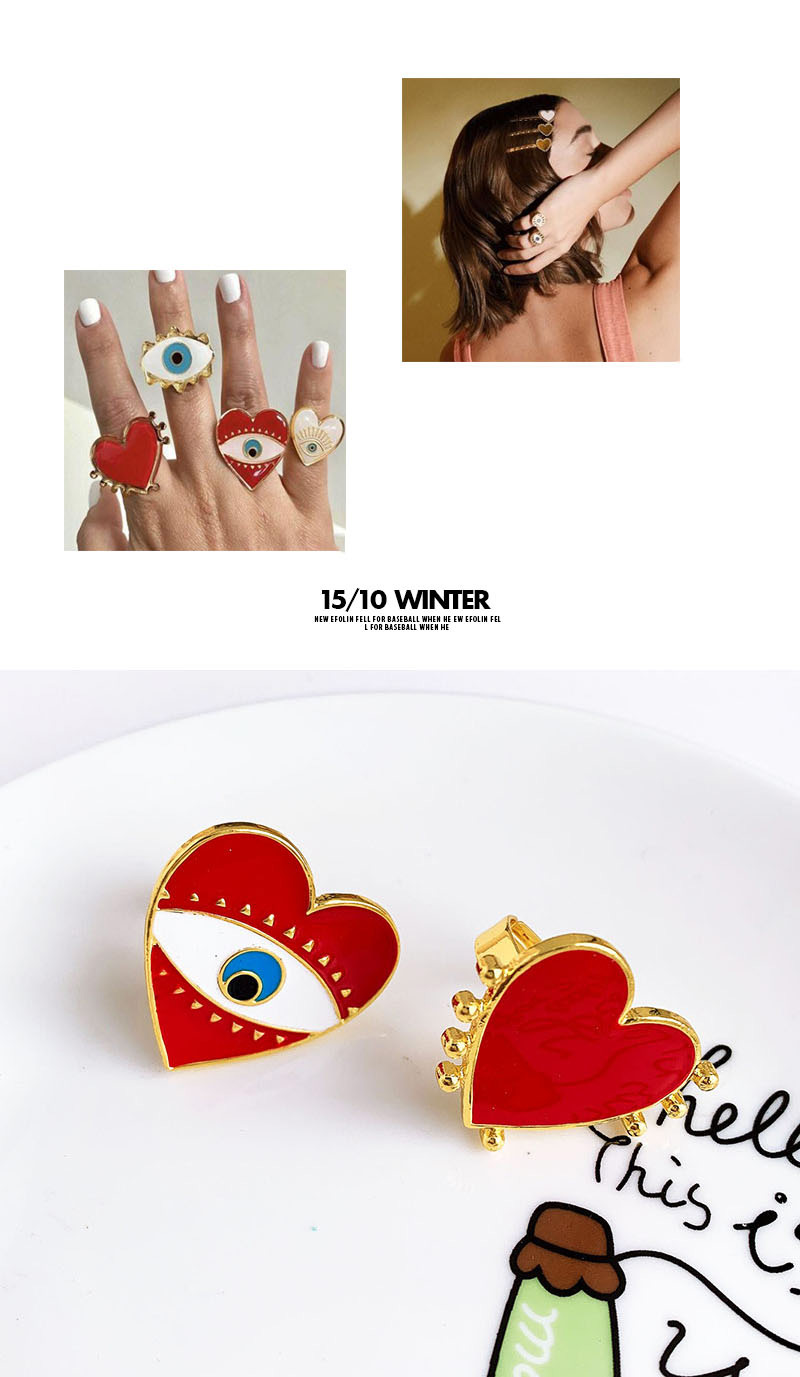 Fashion Red Love Eyes Alloy Love Eye Ring,Fashion Rings
