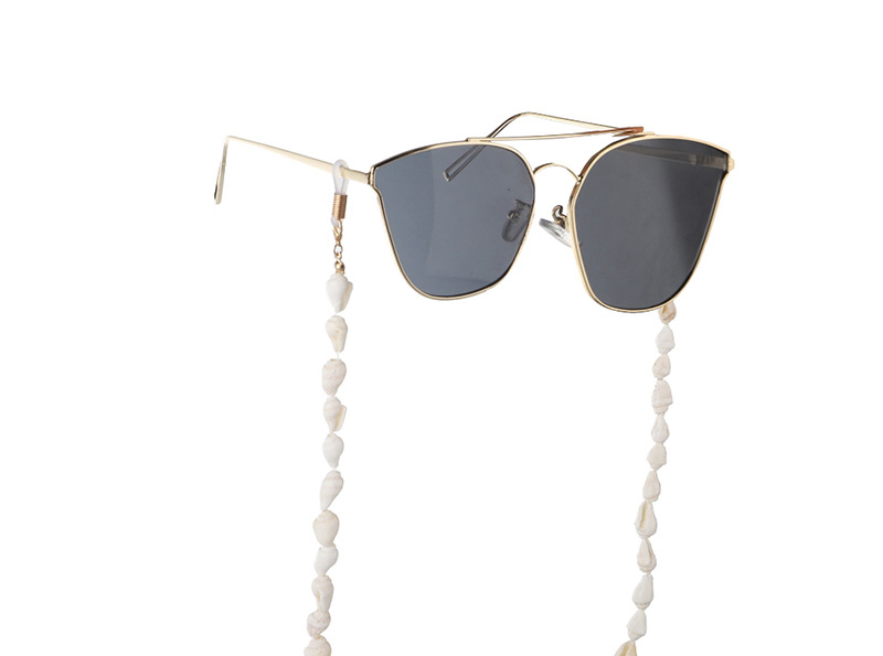 Fashion Black Plus White Small Conch Anti-skid Glasses Chain,Sunglasses Chain