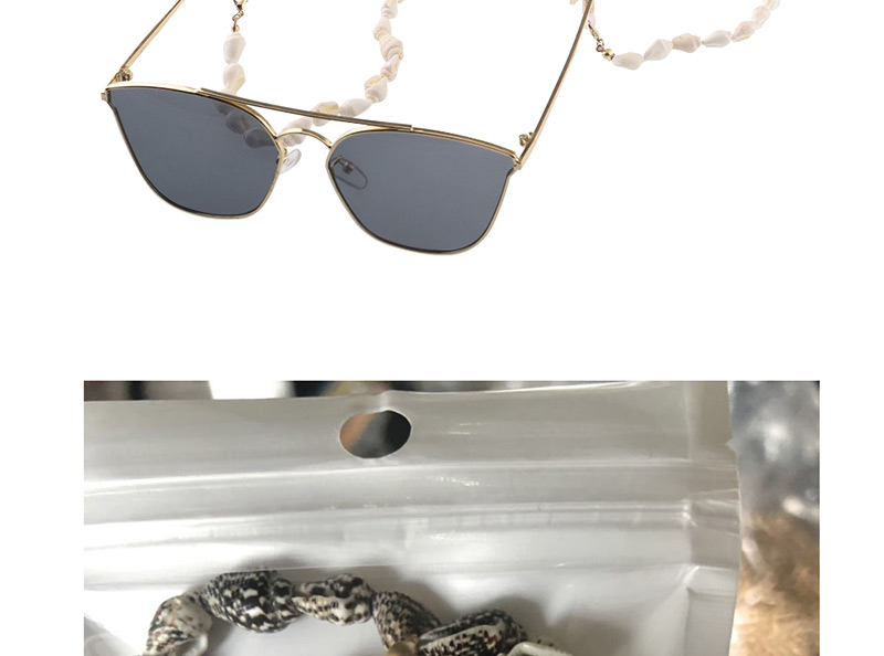 Fashion Black Plus White Small Conch Anti-skid Glasses Chain,Sunglasses Chain