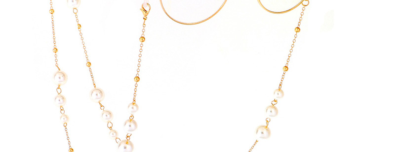 Fashion Gold Pearl Beaded Sweater Chain Glasses Chain Two Models,Sunglasses Chain
