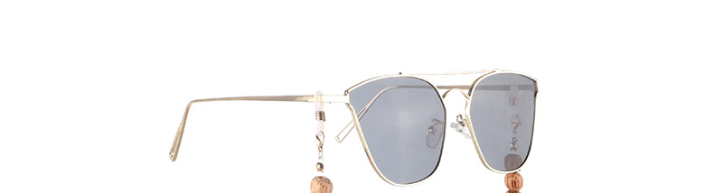 Fashion Gold Round Beads Natural Coconut Shell Non-slip Glasses Chain,Sunglasses Chain