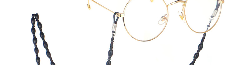 Fashion Black Non-slip Beaded Glasses Chain,Sunglasses Chain