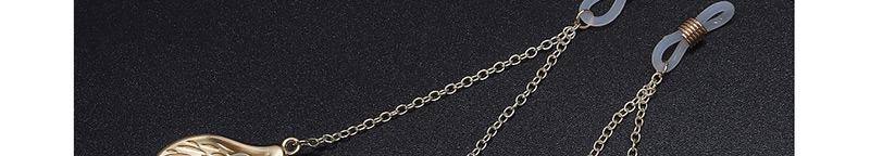 Fashion Gold Non-slip Metal Geometric Curved Pearl Chain,Sunglasses Chain