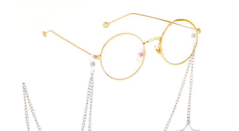 Fashion Silver Metal Color Protection Five-star Key Glasses Chain,Sunglasses Chain